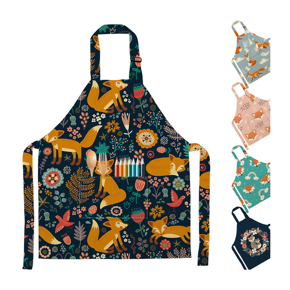 Cute Cartoon Çap Kids Apron